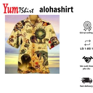 Tattoo Skull And Snake Amazing Aloha Hawaiian Shirt Summer Gifts