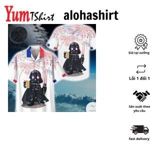 Star Wars Darth Vader With Light Saber Hawaiian Shirt