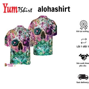 Summer Tropical Skull Pattern Hawaiian Shirt