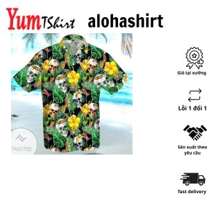 Summer Vibe Embodied Through Skulls From Bali Hawaiian Shirt