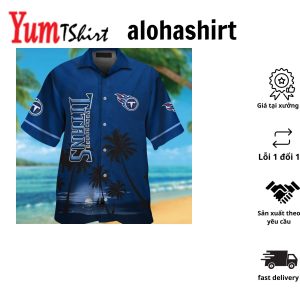 Tennessee Titans Short Sleeve Button Up Tropical Hawaiian Shirt VER03