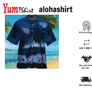 Tennessee Titans Short Sleeve Button Up Tropical Hawaiian Shirt VER07