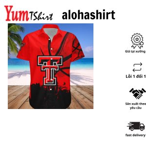 Texas Tech Red Raiders Hawaii Shirt Basketball Net Grunge Pattern – NCAA