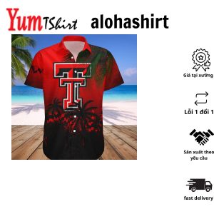 Texas Tech Red Raiders Hawaii Shirt Coconut Tree Tropical Grunge – NCAA