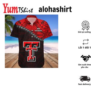 Texas Tech Red Raiders Hawaii Shirt Grunge Polynesian Tattoo – NCAA