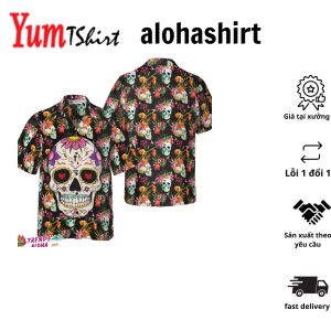 The Tropical Floral Skull Hawaiian Shirt