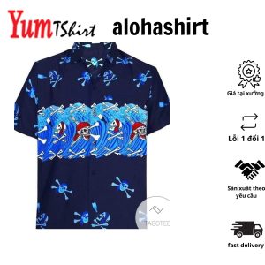 Tropical Beach Skull Design Hawaiian Shirt Elegance Exclusive Style