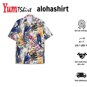 Tropical Hawaiian Style Men’S Shirt Aloha Infused Oceanic Inspirations