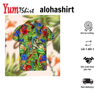 Tropical Island Aloha Shirt with Exotic Weirdness