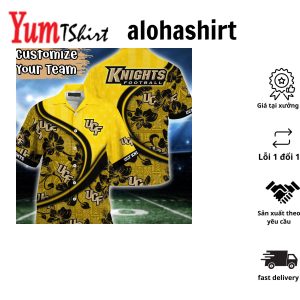 Ucf Knights NCAA Us Flag Hawaiian Shirt Custom Summer Aloha Shirt