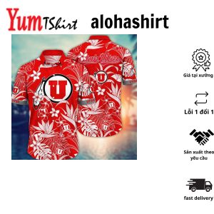 Utah Utes NCAA Hawaiian Shirt Pool Partiestime Aloha Shirt