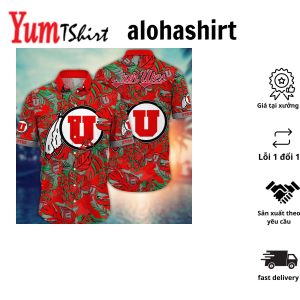 Utah Utes NCAA Hawaiian Shirt Summertime Aloha Shirt