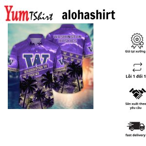 Washington Huskies NCAA Hawaiian Shirt Hikingtime Aloha Shirt