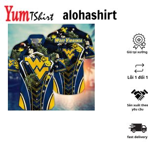 West Virginia Mountaineers NCAA Hawaiian Shirt Parasolstime Aloha Shirt