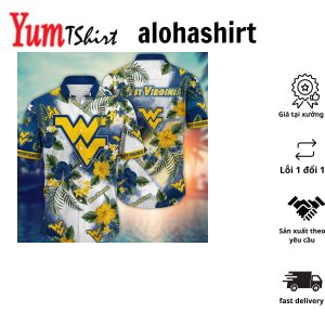 West Virginia Mountaineers NCAA Hawaiian Shirt Starry Nightstime Aloha Shirt