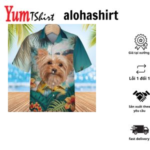 Yorkshire Terrier – 3D Tropical Hawaiian Shirt