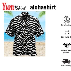 Zebra Hawaiian Shirt 3D